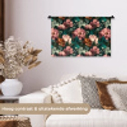 Bloemen - Schilderachtig - Patroon - Roze Wandkleed katoen klein 269 -sfeer1