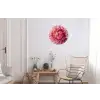 Dahlia - Bloem - Close up - Roze Wandcirkel aluminium klein -woonkamer
