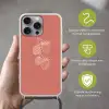 Minimalistisch - Illustratie - Aardbei - Tak Hoesje iPhone 16 Pro Max met koord klein -sfeer2_NL