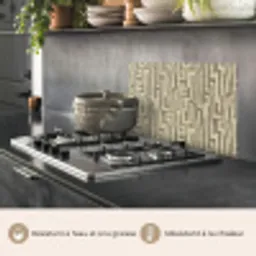 Abstract - Geometrisch - Groen keuken achterwand spatscherm klein 900 -usp_FR