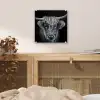 Schotse hooglander - Zwart - Koe - Dieren plexiglas 5mm klein -sfeer4
