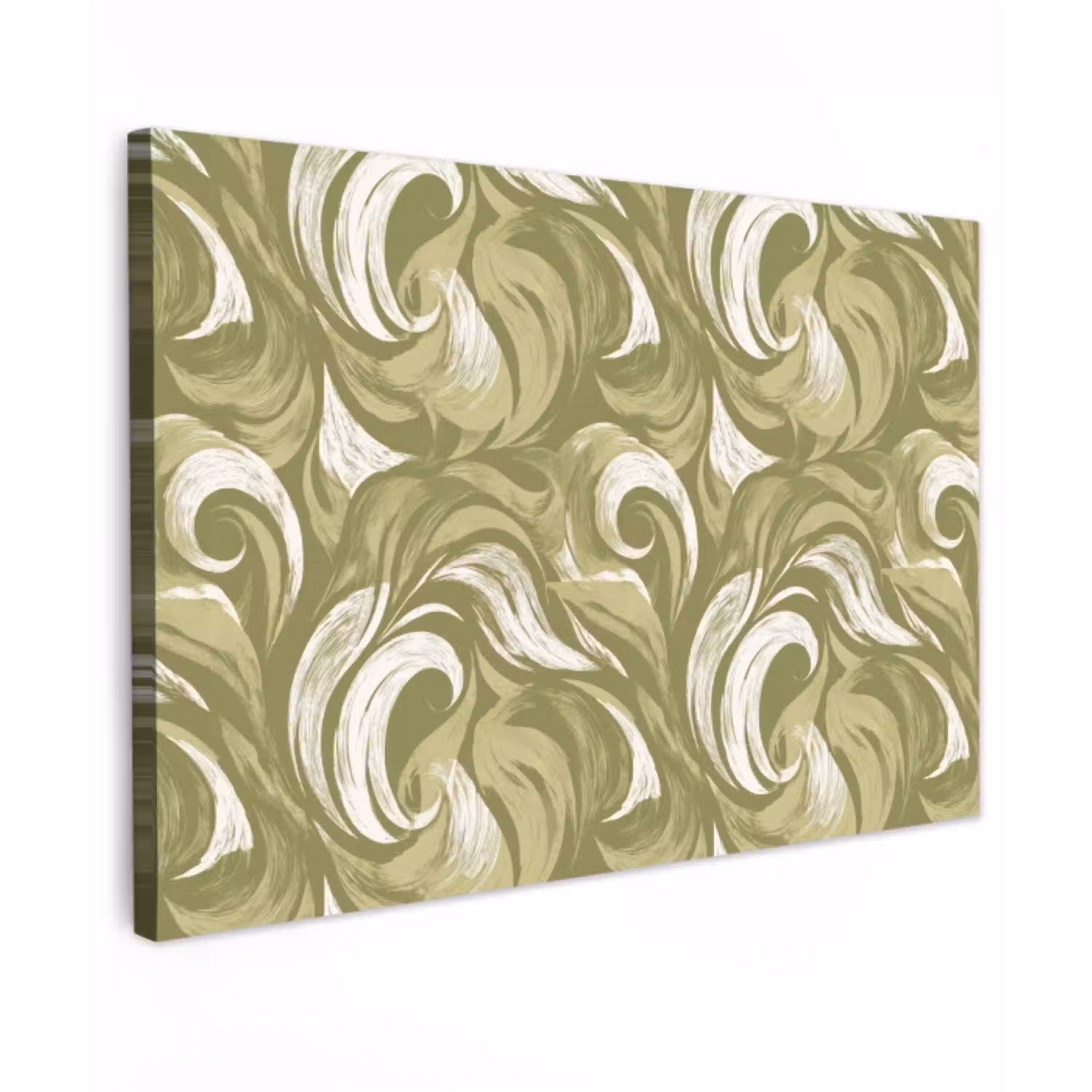 Abstract - Textuur - Groen Tuinposter op houten frame 2 cm dik klein 845 -3d