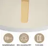 Minimalistisch - Waterijsje - Stokje - Beige Akoestische PET Vilt - Rond klein -closeup_DE