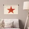 Zeester - Bobbels - Rood Wandkleed katoen klein -sfeer4
