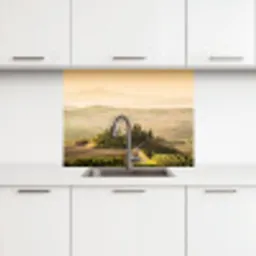 Landschap - Toscane - Ochtendlicht keuken achterwand 2 middel -3d