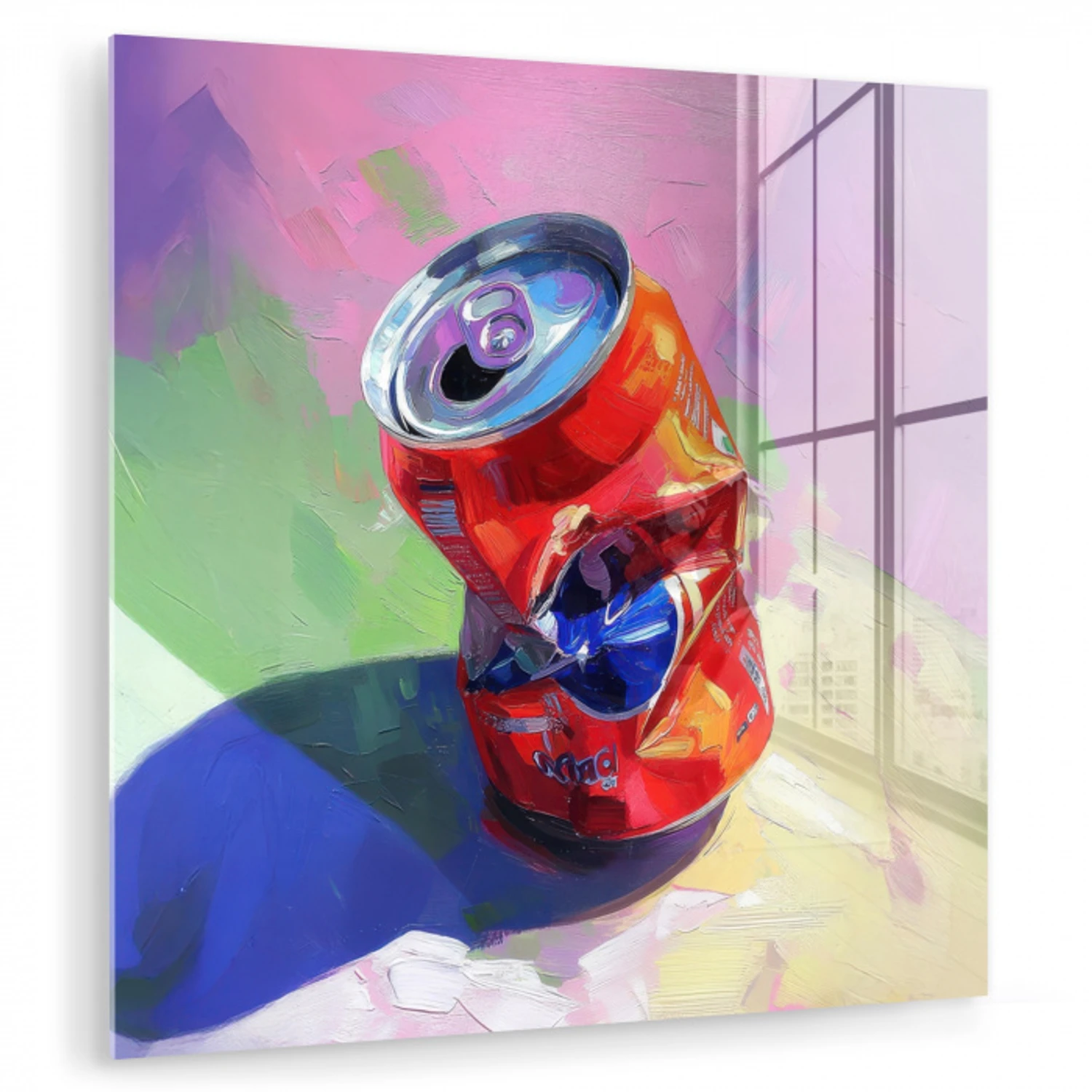 Frisdrank - Blik - Paars plexiglas 5mm klein -zzzproduct_nieuw