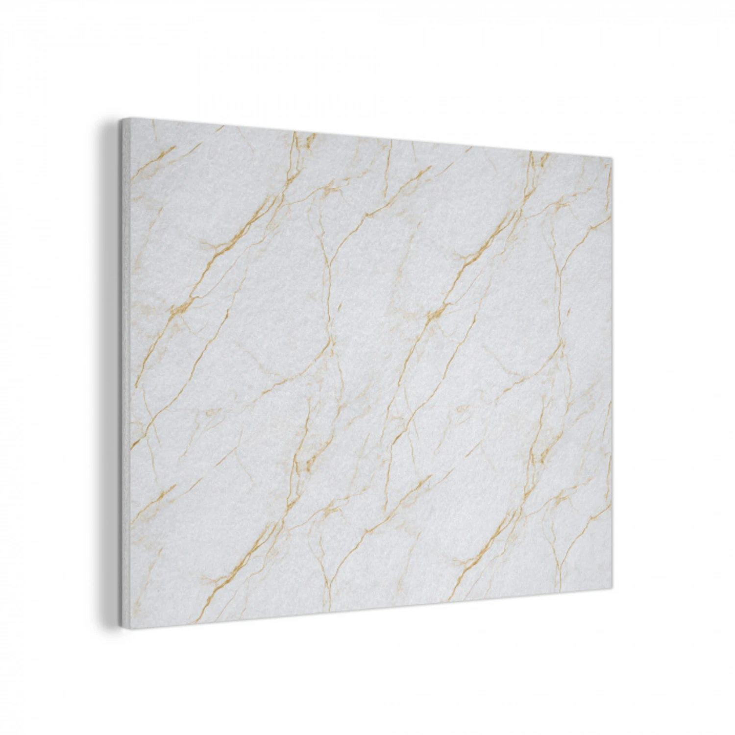 Wit - Marmer - Goud - Luxueus PET vilt klein 837 -3d