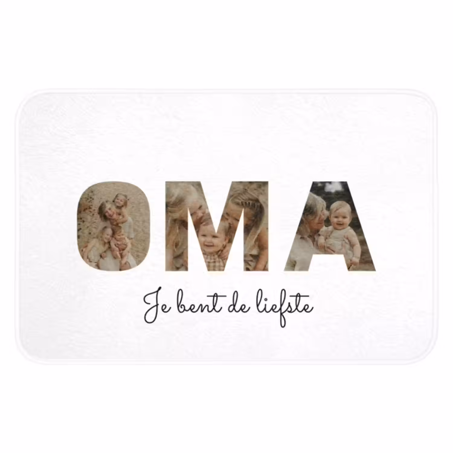 Gepersonaliseerde badmat - Oma - Lettercollage
