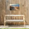 Strand - Zee - Nederland - Duinen - Zon Tuinposter op houten frame 2 cm dik klein -sfeer4