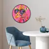Giraf - Roze - Bril - Sjaal Fotolijst rond zonder passe partout klein -sfeer2