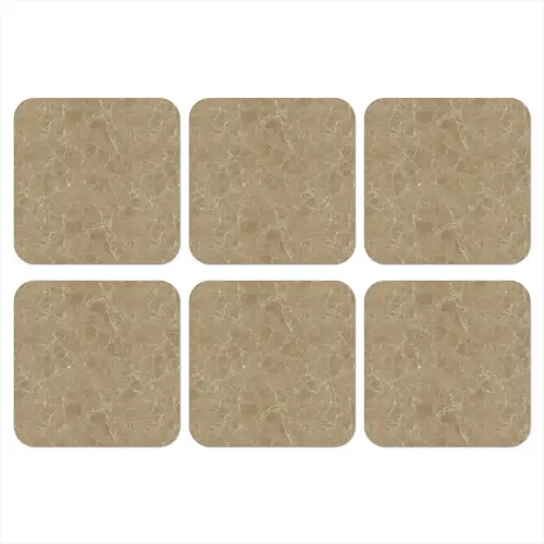 Beige - Marmer - Witte aders onderzetter kurk middel 366 -3d