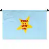 Ster - Today is a good day - Blauw Wandkleed katoen klein -zz3d