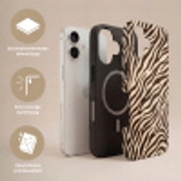 Zebra - Strepen - Bruin Toughcase MagSafe Apple iPhone 17 klein -USP_Lagen_NL