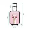 Lama - Wit - Zonnebril - Wimpers Kinderkoffer - Zwart klein -productfoto_formaten