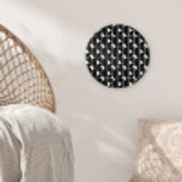 Modern - Geometrisch - Zwart Wandcirkel kunststof plaat 5mm dik klein 188 -sfeer5