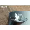 Kristal - Bloemen - Grijs Placemat vinyl groot -closeup