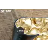 Vloeibaar - Druppels - Goud Placemat vinyl groot 368 -closeup