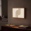 Symmetrische bocht - Koperkleurig Light Box met batterij (Wandlamp) middel -sfeer1