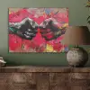 Street art - Handen - Graffiti - Kunst - Banksy PET vilt klein -sfeer2