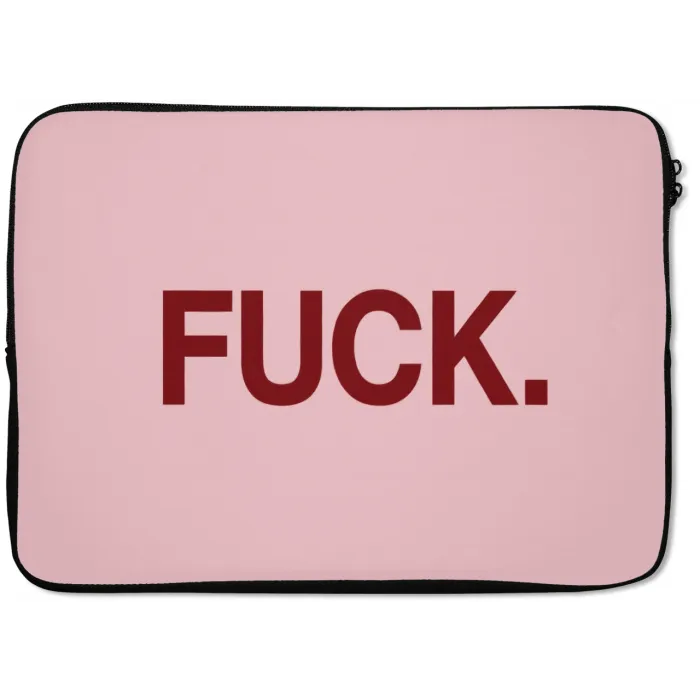 Statement - Krachtig - Roze laptophoes neopreen klein -zkaufland3dotto