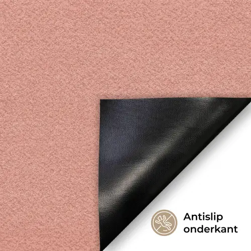 There's no place like home - Quote - Zalmroze Deurmat klein -antislip_NL