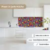 Patroon - Hippie - Bloemen - Paars keuken achterwand 2 middel 871 -sfeer4_DE