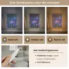 Bloemen - Nacht - Lupine - Sterrenhemel - Paars - Natuur Light Box met kabel (Tafellamp) klein -USP_lichtkleurNL