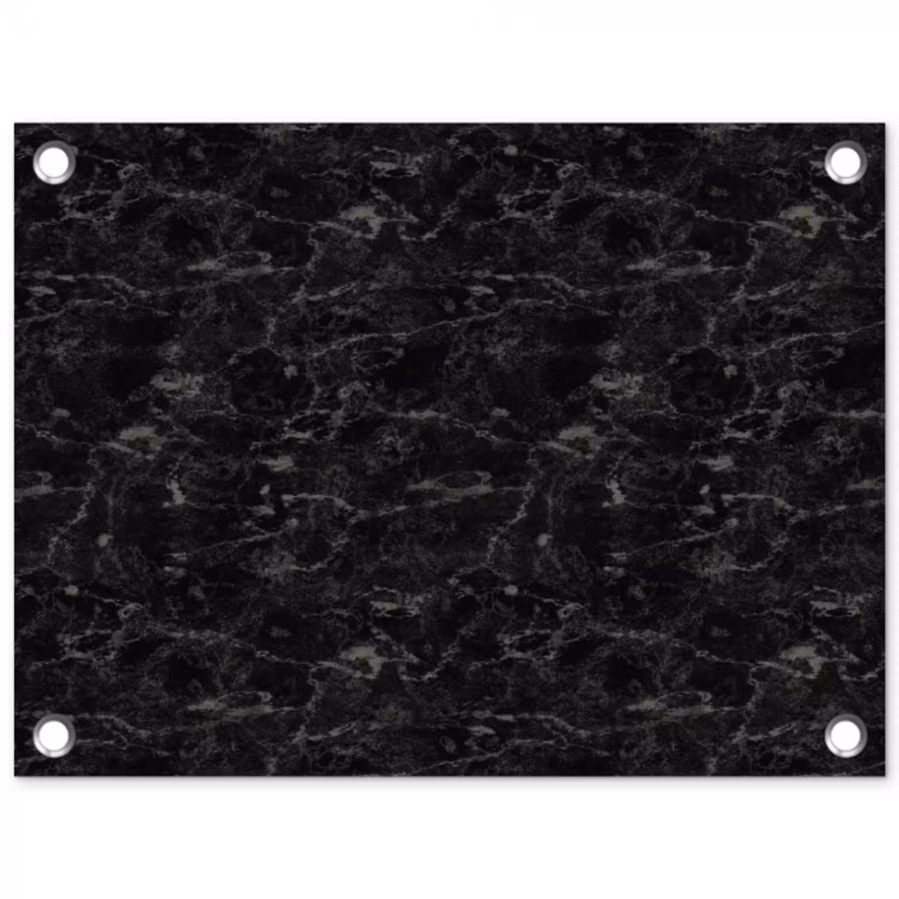 Marmer - Aders - Zwart tuinposter los doek klein 239 -3d