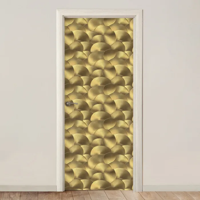 Modern - Cirkel - Goud deurposter klein 289 -3d_beige