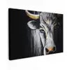 Stier - Hoorns - Snuit - Goud Tuinposter op houten frame 2 cm dik klein -3d