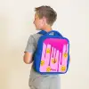 Verf - Smiley - Roze Kinderrugzak - Blauw middel -sfeer2
