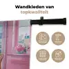 Pink - City - Bloemen Wandkleed katoen klein -sfeer2