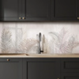 Bladeren - Beige - Botanisch - Vintage keuken achterwand 2 middel -sfeer1