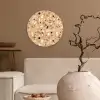 Terrazzo - Patroon - Kleurrijk - Oranje Wandcirkel plexiglas klein 852 -sfeer1