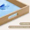 Vlinders - Sierlijk - Blauw Dienblad Rechthoek middel -USP_HandgreepNL