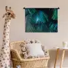 Tropical - Jungle - Bladeren - Groen Wandkleed katoen klein -wsfeer5_kind