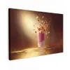 Framboos - Smoothie - Drinken - Roze Tuinposter op houten frame 2 cm dik klein -3d