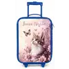 Kitten - Vlinders - Paars - Bloemen Kinderkoffer - Blauw klein -zz3dotto