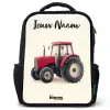 Tractor - Getekend - Rood Rugzak - Zwart middel -3d