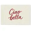 Ciao bella - Rood - Wit - Minimalistisch Deurmat klein -zkaufland3d