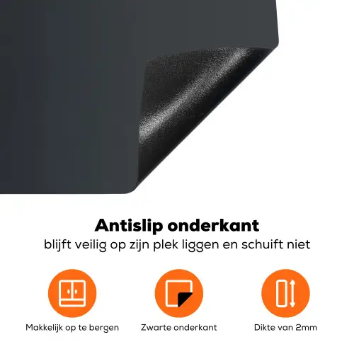 Lepel - Zilver - Metaal Inductie beschermer vinyl 3mm klein -zzzzzzz-td-onderkant