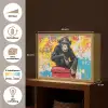 Graffiti - Aap - Street art - Dieren Light Box met batterij (Wandlamp) middel -USP_websiteoverzichtNL