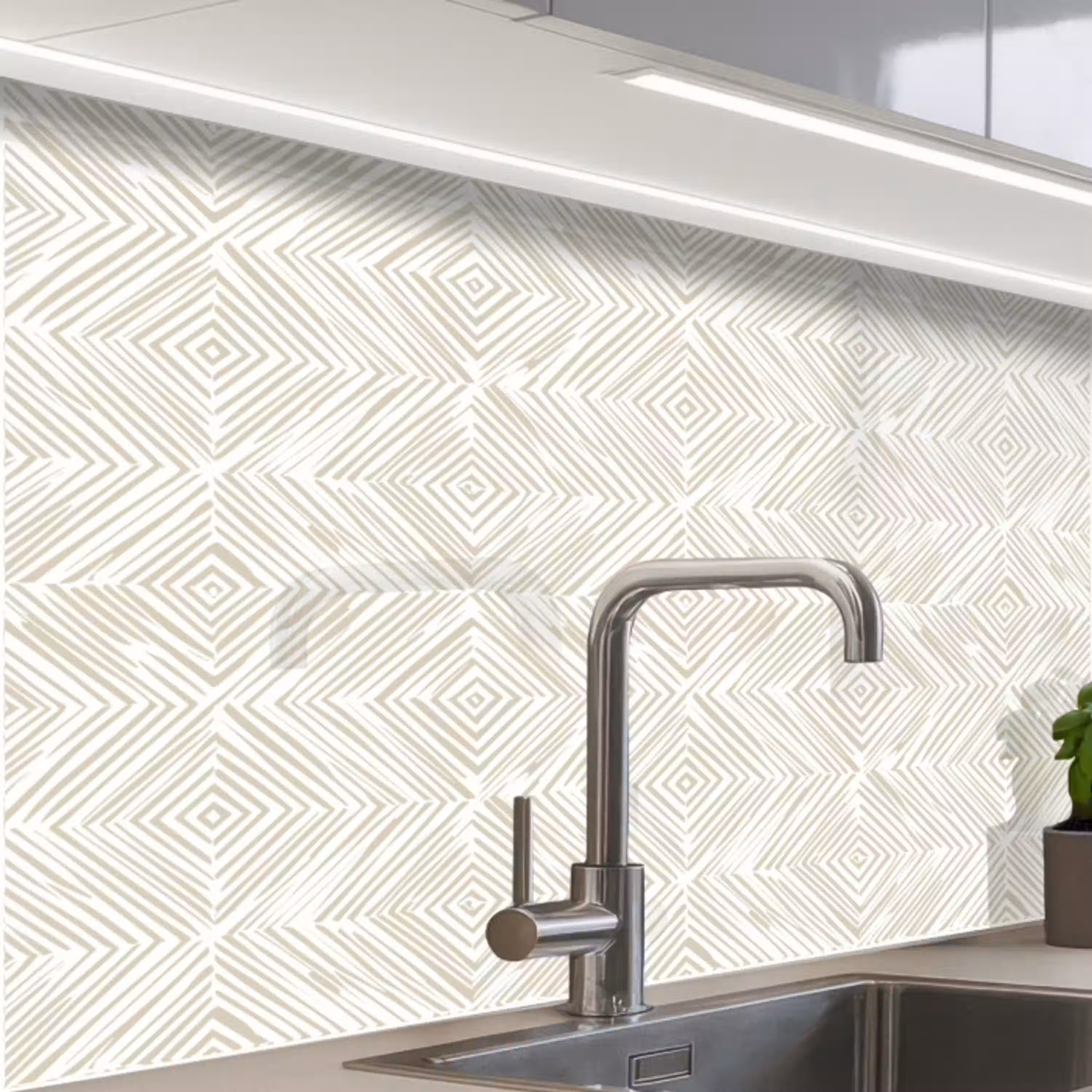 Abstract - Ruiten - Beige keuken achterwand 2 middel 865 -zzzz3d_schuin