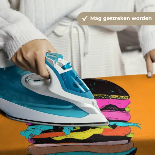 Hamburger - Kleurrijk - Speels Wandkleed katoen klein -sfeer9