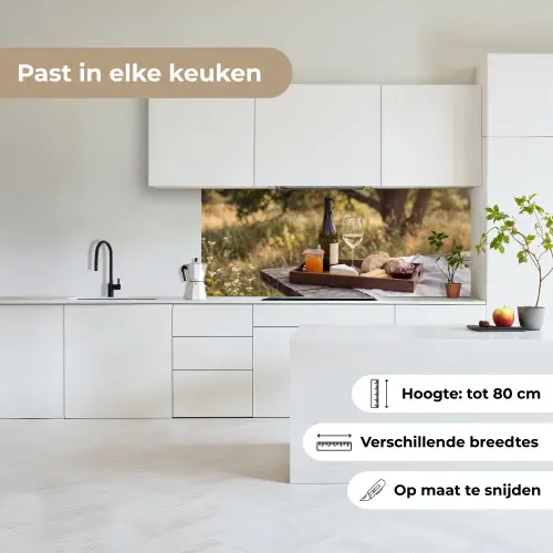 Picknick - Wijn - Kaasplankje keuken achterwand 2 middel -sfeer4_NL