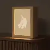 Bananen - Beige - Lijntekening - Minimalistisch Light Box met kabel (Tafellamp) klein -z3d_website