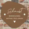 Bruin - Sierlijk Naambord Organisch middel -sfeer10