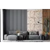 Gezichten - Abstract - Rood - Beige fotobehang vinyl groot 64 -bank