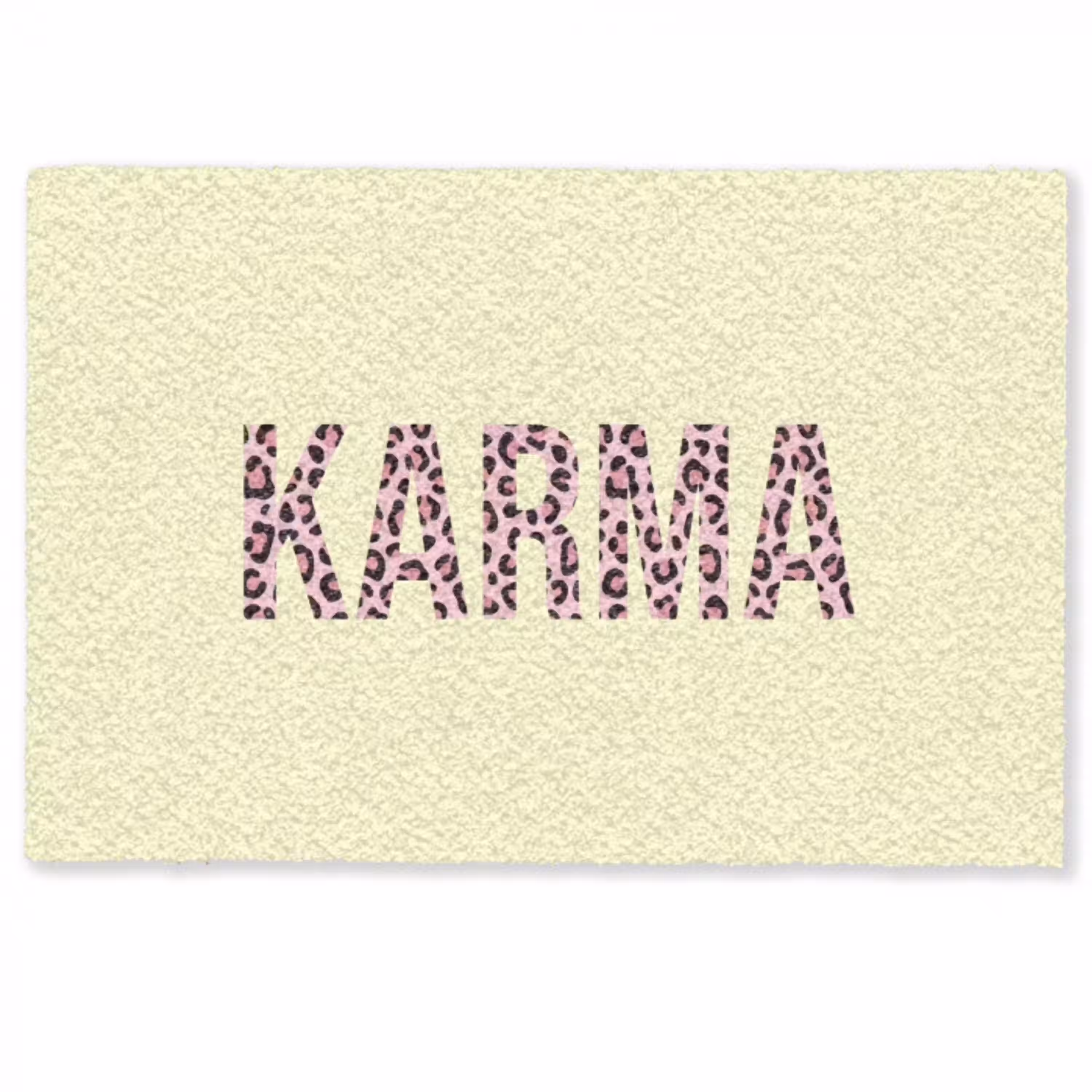 Karma - Luipaardprint - Geel Deurmat klein -zkaufland3d