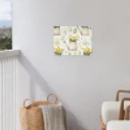 Gieter - Bloemen - Eieren tuinposter los doek klein -sfeer8